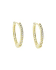 Girls Frosted Hoops - Gold or Silver