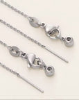 Bubble Initial - Silver - Round Link Chain