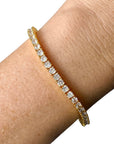 Classic Gold Tennis Bracelet - Brass