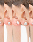 Martini Moissanite Studs