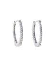 Girls Frosted Hoops - Gold or Silver
