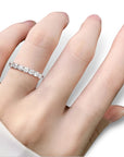 Moissanite Half Eternity