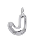 Initial Bubble for Necklace - Platinum