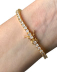 Classic Gold Tennis Bracelet - Brass