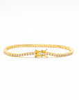 Gold Classic Tennis Bracelet - 2mm