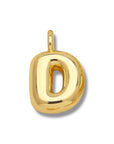 Initial Bubble for Necklace - Gold