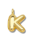 Initial Bubble for Necklace - Gold