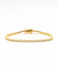 Gold Classic Tennis Bracelet - 2mm