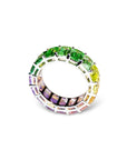 Multicolor Sapphire Eternity