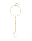 Pearls & Flowers Hand Chain