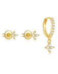 Flower Piercing Trio - Gold