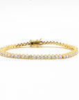 Three Prong Setting Tennis Bracelet