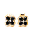 Natural Black Spinel Blooming Flowers - Large