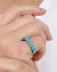 Natural Oval Turquoise Eternity