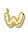 Initial Bubble for Necklace - Gold