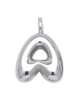 Initial Bubble for Necklace - Platinum