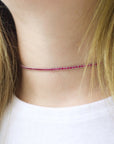 Sparkly Choker - Ruby