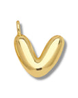 Initial Bubble for Necklace - Gold