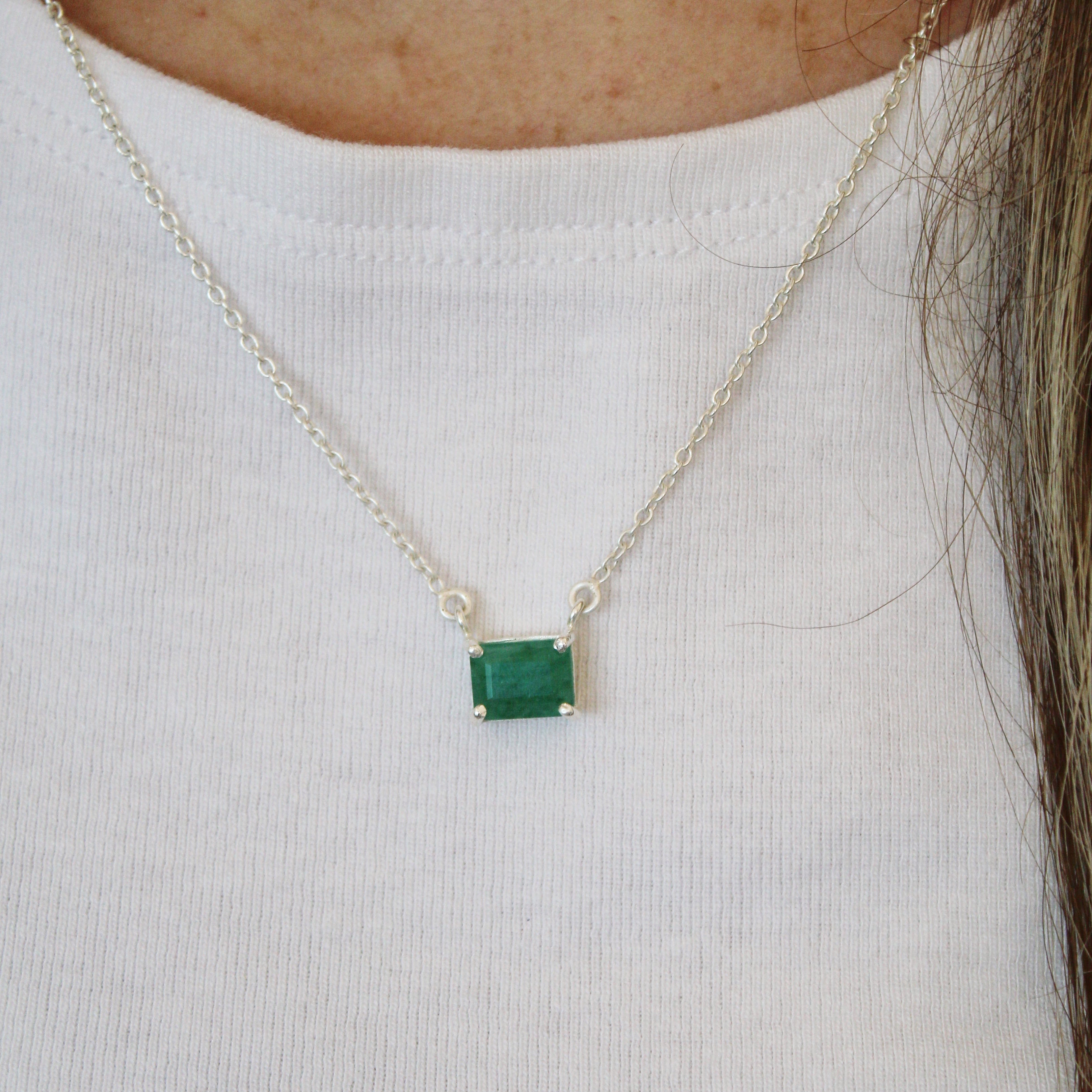 Natural Emerald Necklace