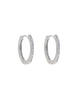 Girls Frosted Hoops - Gold or Silver