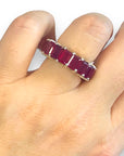 Natural Ruby Baguette Eternity