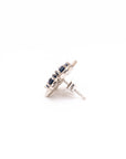 Gorgeous Flower Natural Sapphire Studs