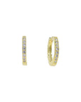 Girls Frosted Hoops - Gold or Silver