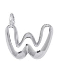 Initial Bubble for Necklace - Platinum