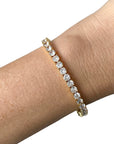 Gold Classic Tennis Bracelet - Brass - 4mm