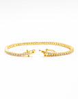 Gold Classic Tennis Bracelet - 2mm