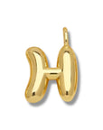 Initial Bubble for Necklace - Gold