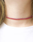 Sparkly Choker - Ruby
