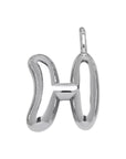 Initial Bubble for Necklace - Platinum