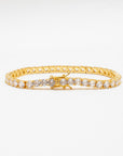 Gold Classic Tennis Bracelet - Brass - 4mm