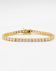 Gold Classic Tennis Bracelet - Brass - 4mm