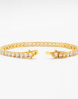 Gold Classic Tennis Bracelet - Brass - 4mm