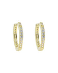 Girls Frosted Hoops - Gold or Silver