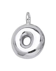 Initial Bubble for Necklace - Platinum