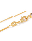 Bubble Initial Necklace - Gold - Round Link Chain