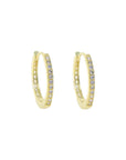 Girls Frosted Hoops - Gold or Silver