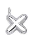 Initial Bubble for Necklace - Platinum