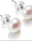 Semi Flat Pearl Studs