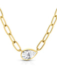 Pear Paperclip Necklace