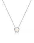 Sweet Clover Necklace - Platinum