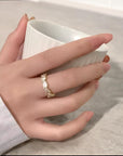 Baguette Party Ring - Rose Gold
