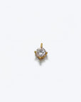 Bubble Initial Box Chain Necklace - Gold