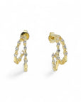 Double Sparke Hoop - Gold