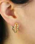 Double Sparke Hoop - Gold
