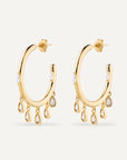 Dancing Sparkle Hoops - Gold