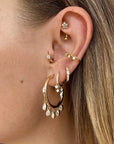 Dancing Sparkle Hoops - Gold